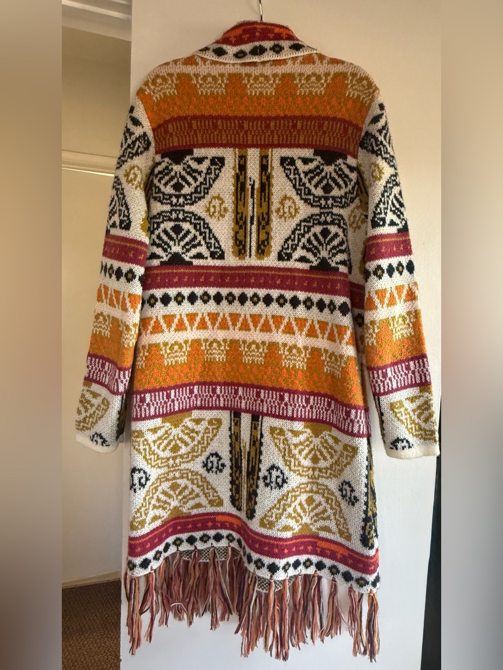 NWOT Torrid (Size. 00) Multicolor Patterned Open-Front Women’s Sweater Cardigan. - Picture 2 of 6